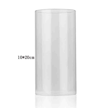 Dia 7 / 10cm Hurricane Candle Holder Glass Cylinder Open Both Ends Open Ended Hurricane Glass Lamp Shade Replacement