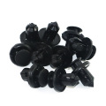 LEDTENGJIE 100Pcs Black Push-type Plastic Rivets Clips Door Panel Fender LinerAuto Vehicle Car Bumper Clips Retainer Fastener