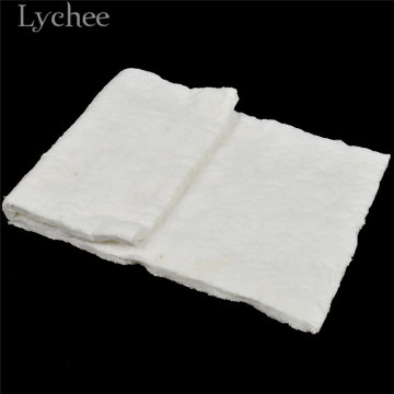 Lychee Life 10mm Thickness Ceramic Fiber Fabric White Fabric for Insulation Blanket DIY Cratfs Materials Supplies