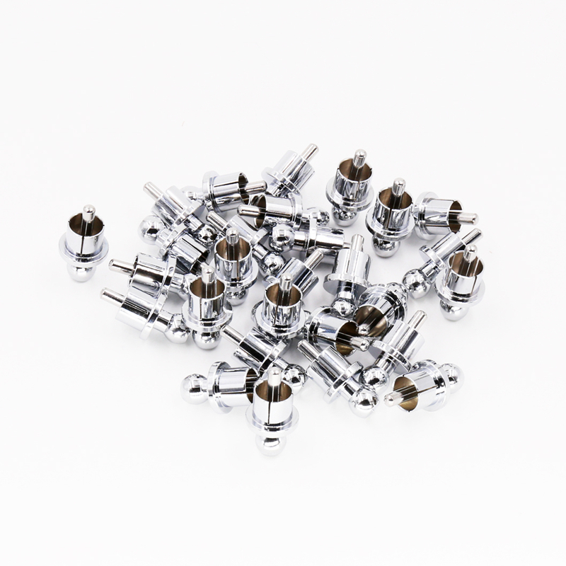 12pcs rhodium Plated RCA Cap Plug Short-Circuit Socket Phono Connector RCA Shielding jack socket protect cover caps