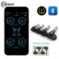 TPMS Car Tire Pressure Monitoring System Bluetooth 4.0 Low Energy Display For Phone DC 3V With 4 Internal Tire Pressure Sensor
