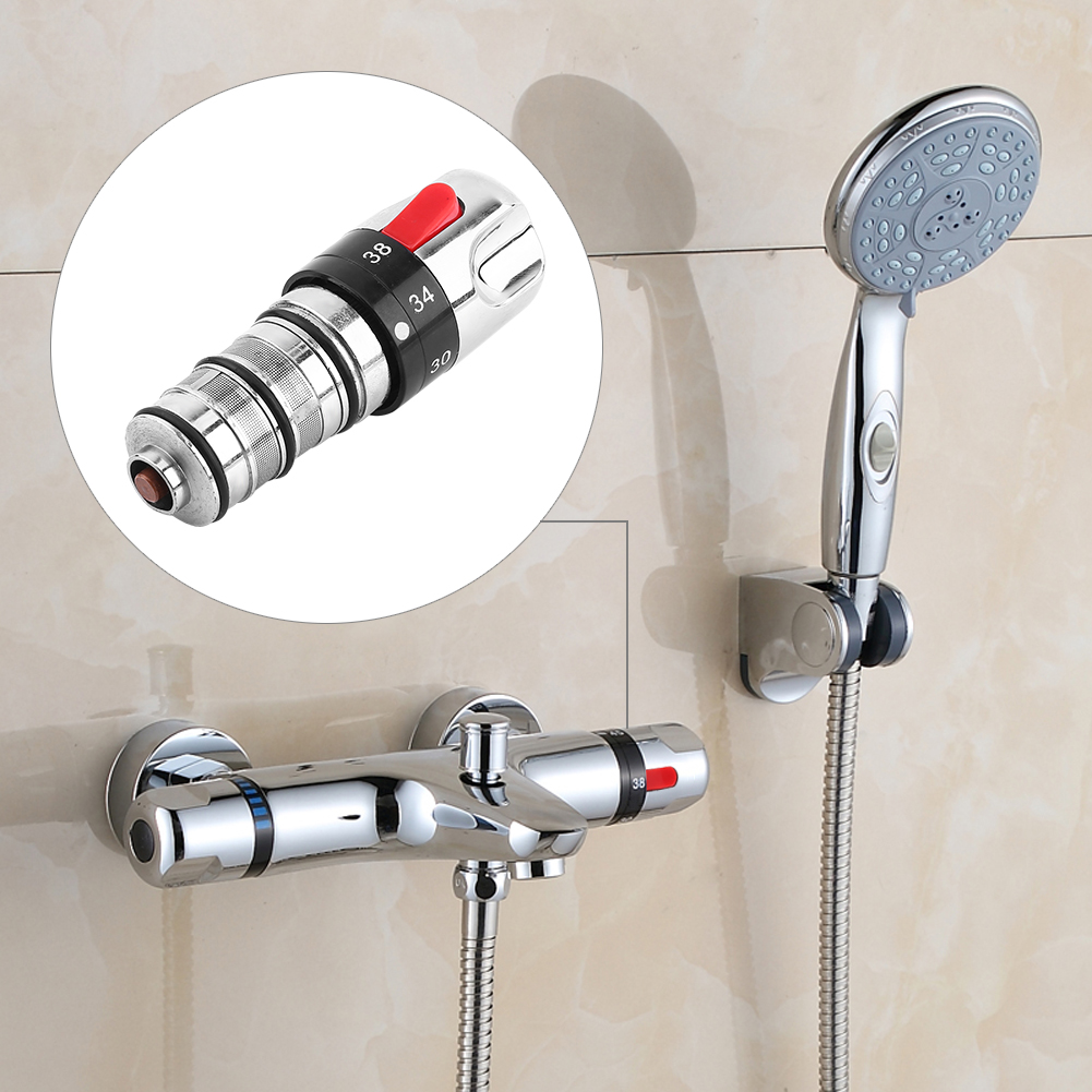 Bathroom Thermostatic Mixer Tap Spool Replacement Mixing Bath Shower Water Heater Valve