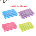 24 Grid Food Grade Silicone Ice Tray Home with Lid DIY Ice Cube Mold Square Shape Ice Cream Maker Kitchen Bar Accessories