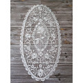 Europe white oval lace Embroidery bed Table Runner flag cloth cover tablecloth mat set kitchen Wedding Christmas birthday decor