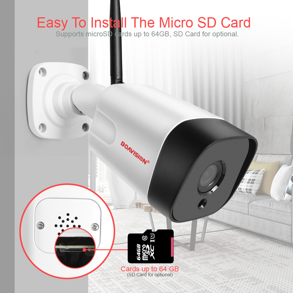 HD 1080P IP Camera Outdoor WiFi Two Way Audio Home Security Camera Wireless Surveillance Bullet Waterproof IP Onvif Camera CamHi