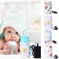 USB Milk Warmer Insulated Bag Portable Travel Cup Warmer Baby Nursing Bottle Cover Warmer Heater Bag Infant Feeding Bottle Bags