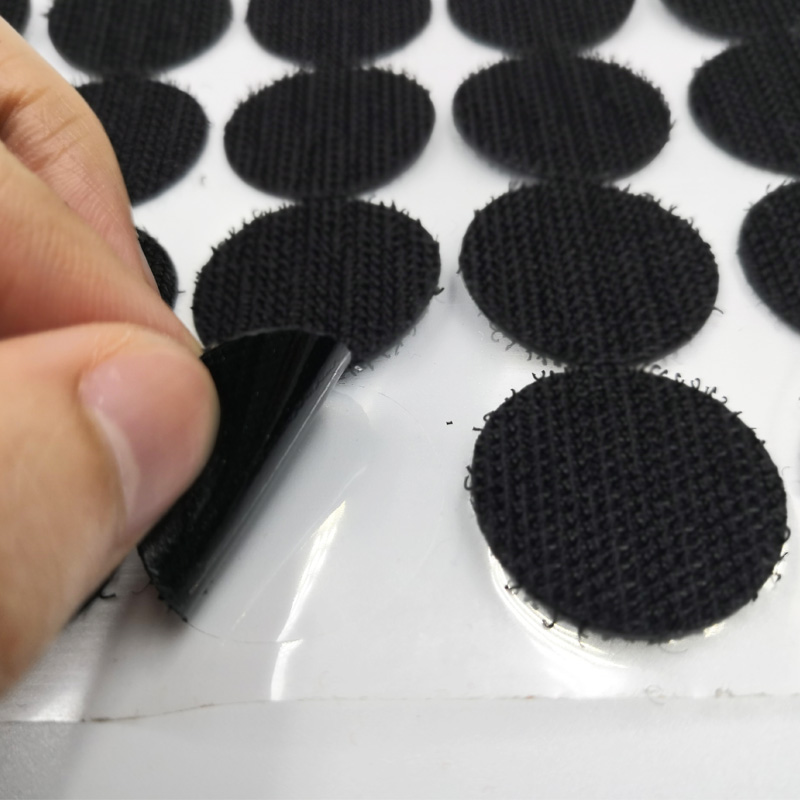50 Pairs 10/15/20/25mm Hook Loop Tape Disc Coin Self Adhesive Fastener Tape DIY handmade Black White Strong Glue Magic Sticker