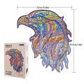 120pcs Unique Wooden animal Jigsaw Puzzles Mysterious Eagle Puzzle Gift Kids Educational Fabulous Gift Interactive Games Toy