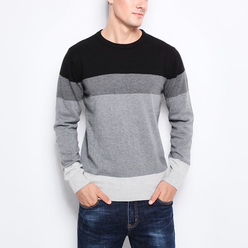 2021 New Autumn Fashion Brand Casual Sweater O-Neck Striped Slim Fit Knitting Mens Sweaters And Pullovers Men Pullover Men M-5XL