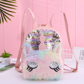 Girls Fashion Sequins Unicorn Backpack Cute Unicorn Children Satchel School Bag Causal Glitter Backpack For Teenager