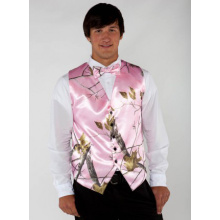 pink camoufalge prom vests groom wear camo formal tuxedo vest custom make free shipping