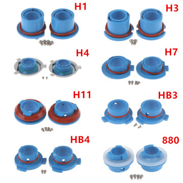 2pcs Car LED 880 / 9006-HB4 / 9005-HB3 / H11 / H7 / H4-HB2 / H3 / H1 Headlight Lamp Bulb Base Adapter Sockets Retainer Holder