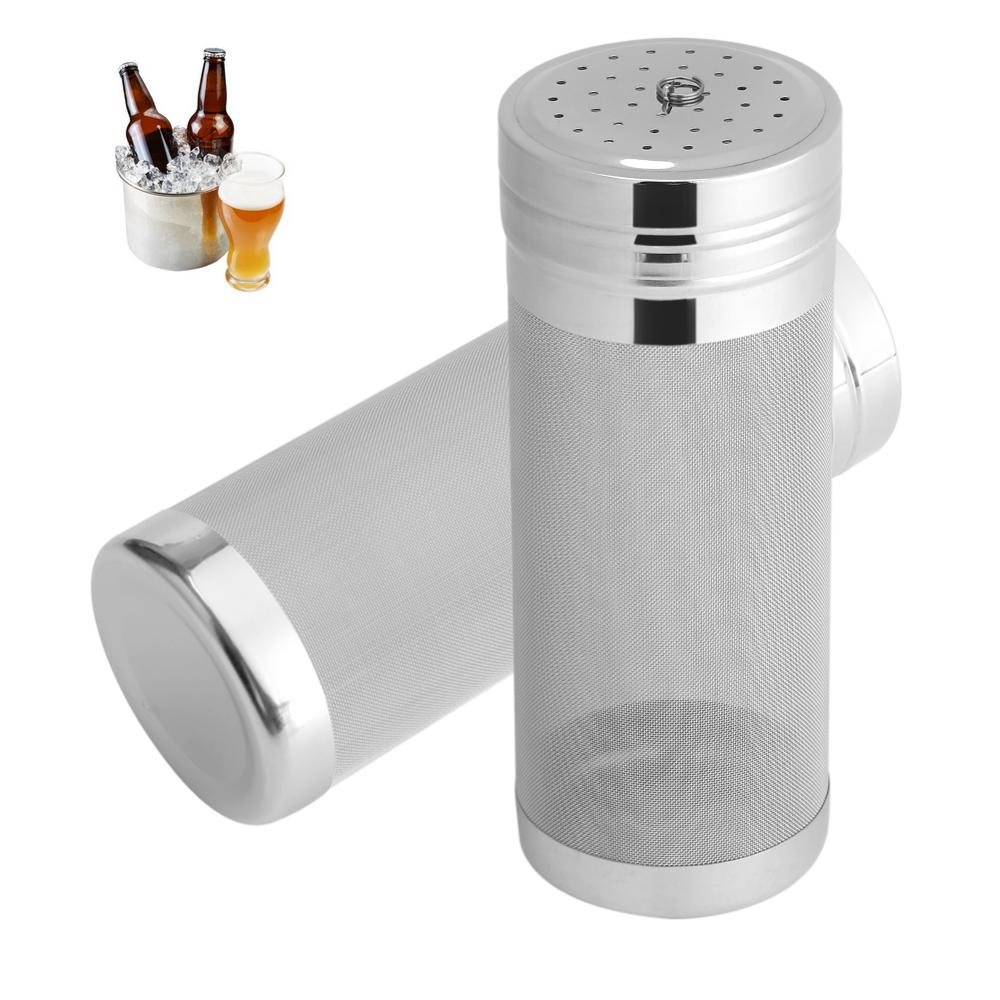 300 Micron Stainless Steel Homebrew Brew Beer Hop Spider Mesh Filter Strainer with Hook Beer Wine Bucket Filter Bar Accessories
