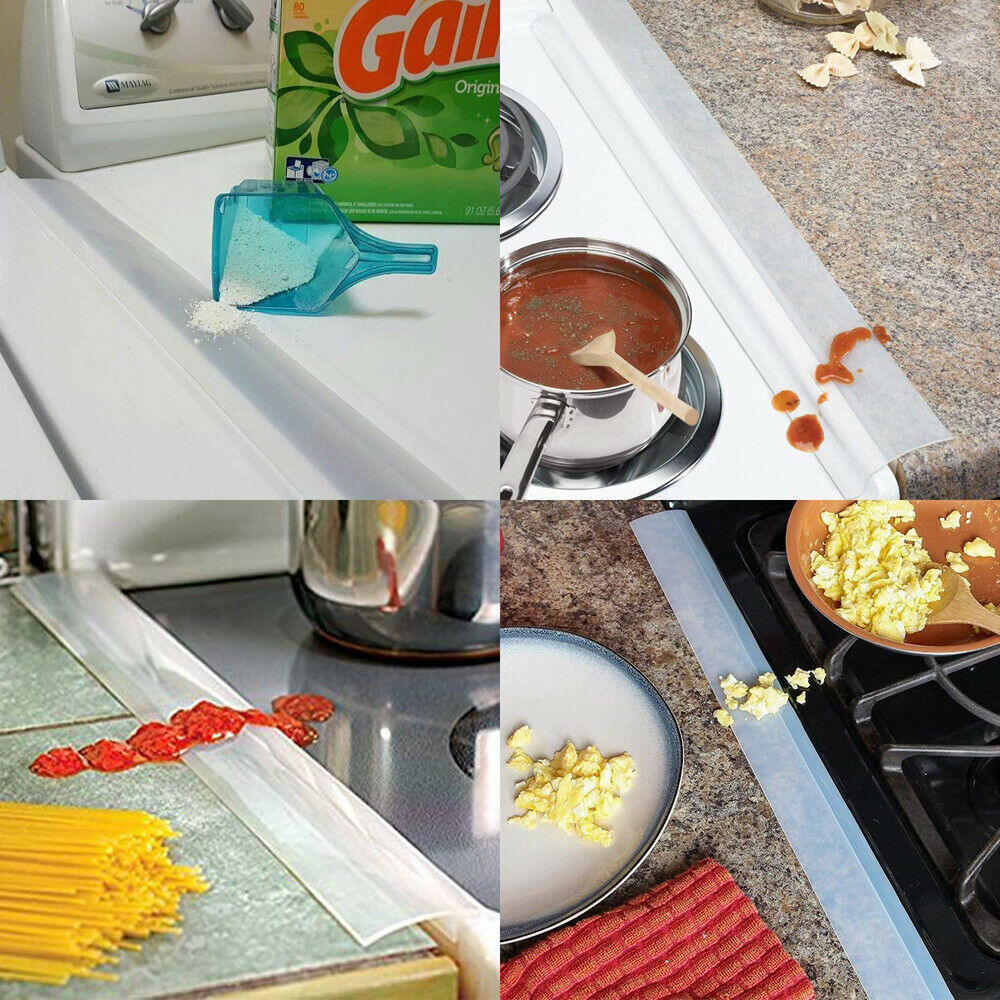 1PC Silicone Protective Cooktop Cover Non-Toxic Oil-Proof Slit Strip Kitchen Gap Cover Stove Mat kitchen Tools