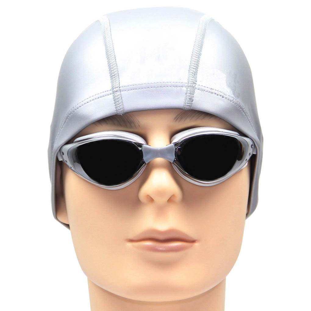 Elastic Waterproof PU Protect Ears Long Hair Sports Swim Pool SPA Hat Swimming Cap for Men Women Adults