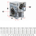 NMRV063 Worm Reducer 14mm 19mm 22mm 24mm input shaft 5:1 - 100 :1 Gear Ratio Worm Gearbox Speed Reducer