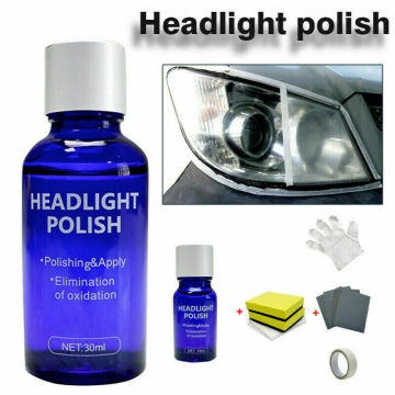 10/30ml Car Headlight Polishing Agent Headlight Scratch Remover Repair Coating Lamp Clean Liquid Window Glass Cleaner TSLM1