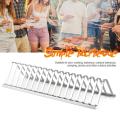 1pc Heat-Resistant Barbecue Meat Rib Rack Stainless Steel Roasting Stand BBQ Tools Accessories For Outdoor Picnic