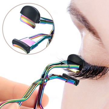 1PCS Newest Fashion Mini Eyelash Curler Stainless Steel Portable Curling Eyelashes Auxiliary Tools Eye Make Up Tools Hot Sale