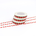 10m*8mm Creative Cute Strawberry Washi Tape High Sticky Masking Tape Office Supply Hand Tear Adhesive Paper Tape DIY Book Diary