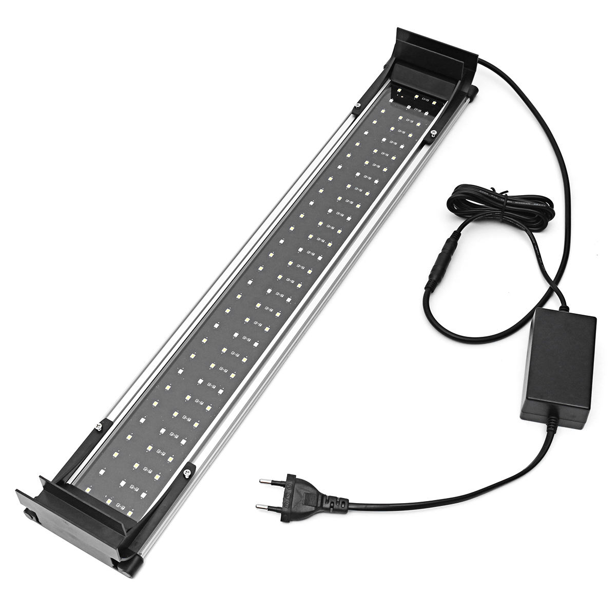 60CM Waterproof LED Aquarium Lights Fish Tank Light Bar Blue/White Submersible Underwater Clip Lamp Aquatic Decor AC100-240V