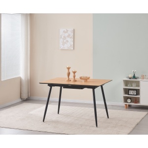 Rectangular Wooden Melamine top Eextension Dining Table