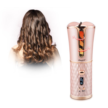 Wireless Unbound Automatic Hair Curler USB Electric Curling Iron Roller Professional Ceramic Hair Waver Auto Curler LCD Display