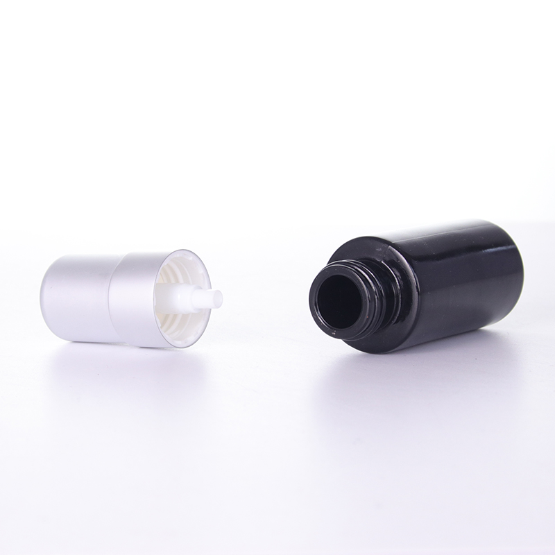 Black Lotion Bottle With Sliver Cap36 Jpg