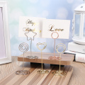 5Pcs/Set Creative Photos Clips Wedding Party Decorative Note Card Clip Romantic Heart Shaped Clamps Stand Table Numbers Holder
