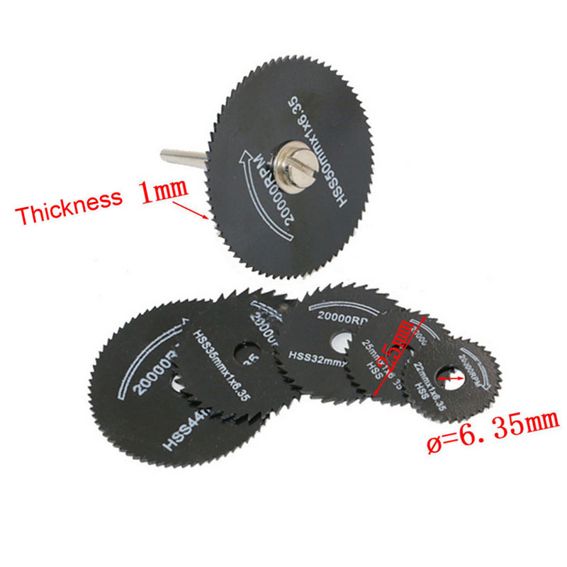 7 Pcs/ Set 3.2mm HSS Circular Saw Blade Cutting Disc Cut-Off Wheel For Rotary Tools Sets --M25