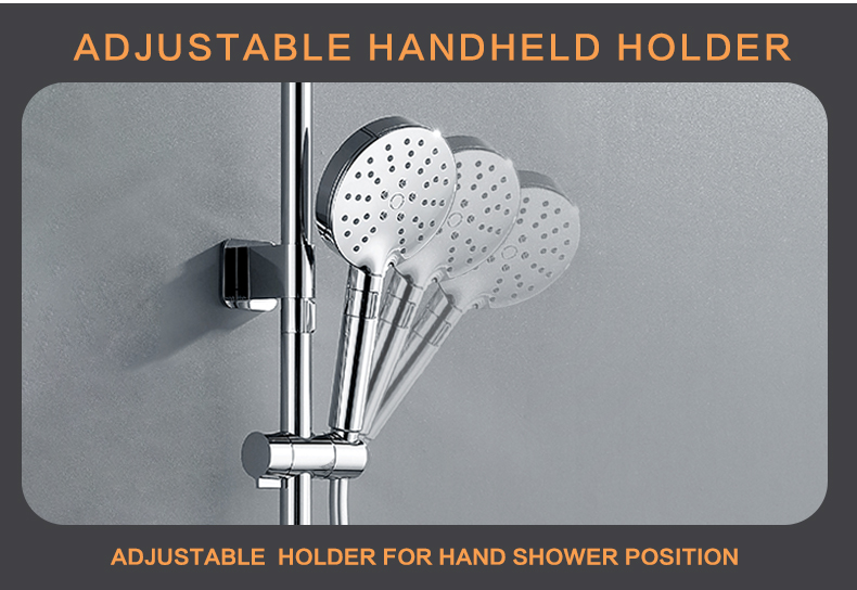shower set with three spray modes