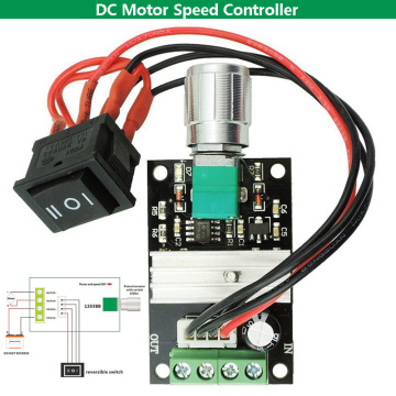 DC 6V 12V 24V 28V 3A PWM Motor Speed Controller Adjustable Speed DC Motor Driver Forward Reverse Switch