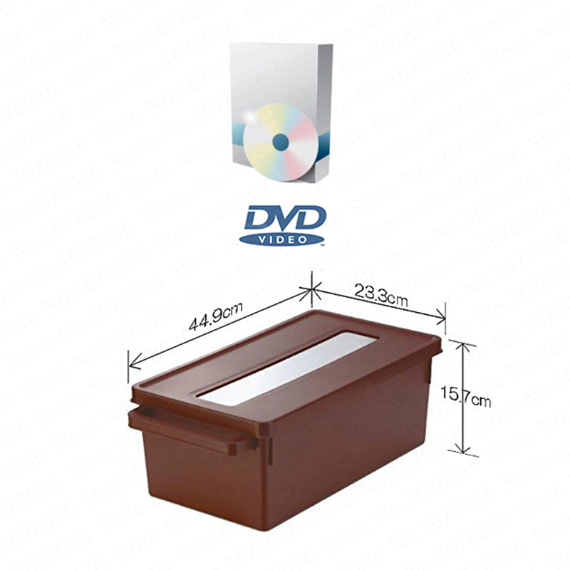 Disc Dust Storage Box Dvd CD Disc PS4 Games Disc Storage Box Game Disc Storage Rack with Adjustment Divider Small Large Cd Rack