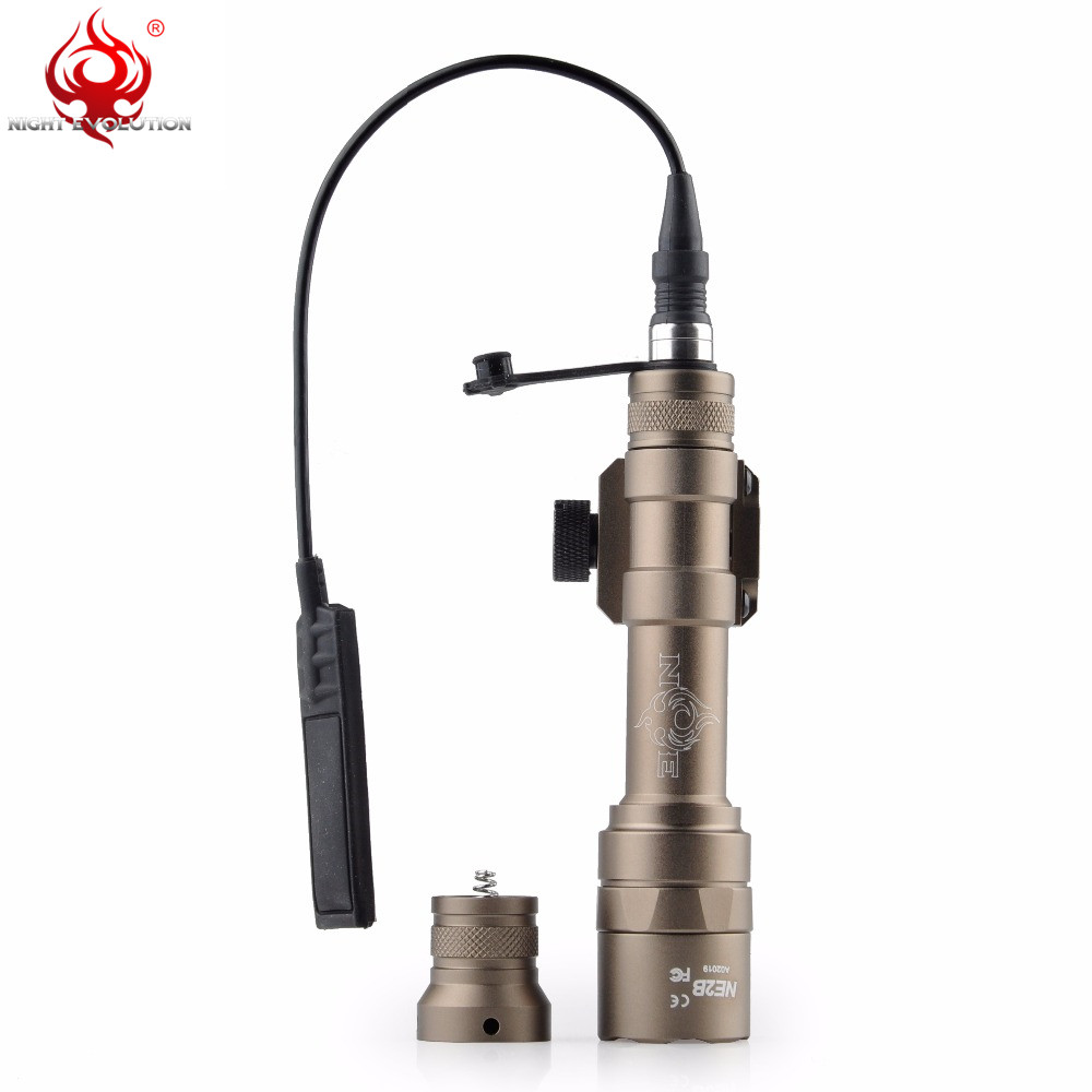 Night Evolution Tactical Flashlight M600U Scout Light Softair Lantern For Hunting Weapon Gun Light NE04025