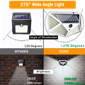 LED Solar Light Outdoor For Garden Decoration 100 LED Solar Lamp Powered Waterproof PIR Motion Sensor Street Light For Christmas