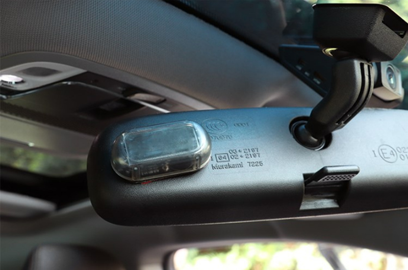 2019 Car Solar Power Alarm Lamp Auto Accessories for Ford Focus Kuga Fiesta Ecosport Mondeo Escape Explorer Edge Mustang Fusion
