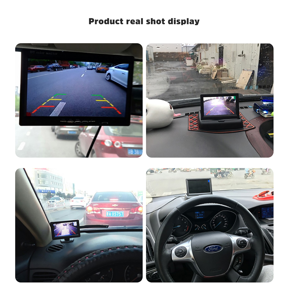 AOSHIKE 7 Inch 12V Car Monitor For Rear View Camera TFT LCD LED Display Universal With Vehicle Camera Parking 800*480 Sun Visor