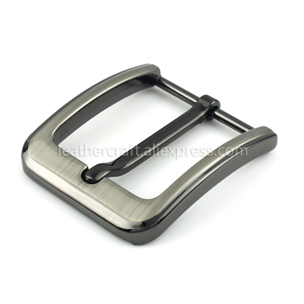 1pcs 40mm Fashion Men Belt Buckles Metal Brushed Single Pin End Bar Buckles Fit for 37mm-39mm Belt Leather Craft Jeans Parts