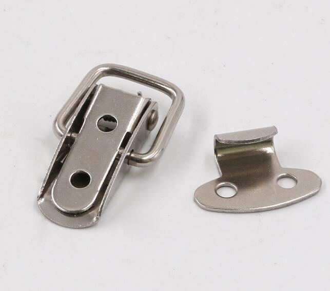 10PC Cabinet Box Locks Spring Loaded Latch Catch Toggle 45*16mm Iron Hasps For Sliding Door Window Furniture Hardware
