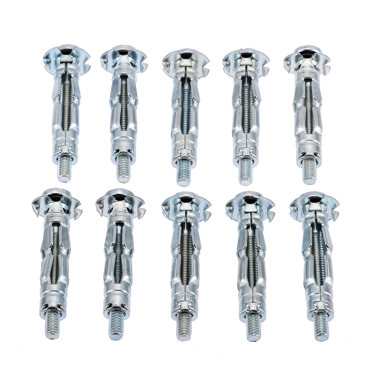 Hot Sale High Quality 10pcs M4X32 Hollow Wall Anchors Metal/Cavity/Plasterboard Plug/Fixing Screw