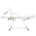 Beauty Salon Furniture Professional Spa Massage Bed Leather Adjustable Massage Table Facial Bed White SKU33929908