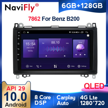 6G+128G Android 10 QLED 4G Car Radio video player For Mercedes Benz B200 A B Class W169 W245 Viano Vito W639 Sprinter W906 GPS