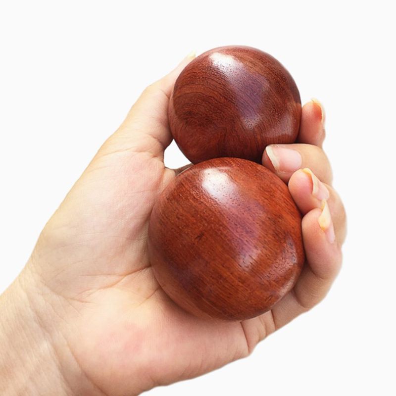 1 Pc Mini Wooden Fitness Ball Massage Handball Health Meditation Exercise Stress Relief Balls Hand Relaxation Accessory