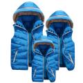 Autumn Winter Child Waistcoat Girls Boys Down Vest Baby Sleeveless Kids Hooded Jacket Outwear Infant Baby Clothes