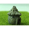 1pcs Miniature Garden Fairy Ornament Flower Pot Plant Pot Home Decor Stone House Grey Garden Pots & Planters Basket Liners