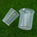 10pcs 100 ml 50ml Measuring Cups Mask Measuring Cup Set Polypropylene Beake Beaker PP Graduated Glass Plastics Laboratory Ware W