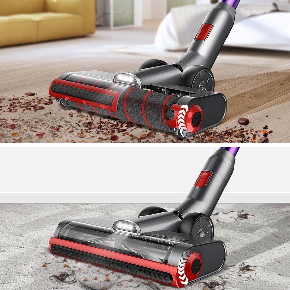 JASHEN V16 Cordless Vacuum Cleaner, 350W Strong Suction Stick Vacuum Ultra-Quiet Handheld Cordless Vacuum Wall Mounted