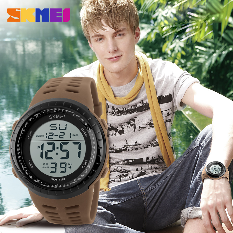 SKMEI Mens Watches Luxury Sport Army Outdoor 50m Waterproof Digital Watch Military Casual Men Wristwatches Relogio Masculino