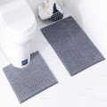 Bathroom 2Pcs/Set Bathroom Mat Set Embossing Flannel Floor Rugs Cushion Toilet Seat Cover Bath Mat for Home Decoration