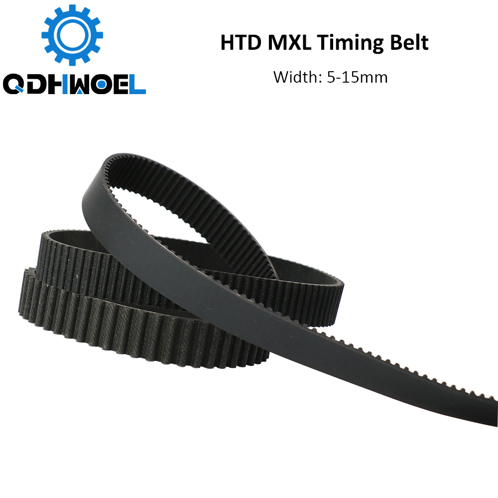 QDHWOEL MXL Open-Ended Timing Belt Transmission Belts Rubber Width 5mm For Fiber YAG Pully CO2 Laser Engraving Cutting Machine